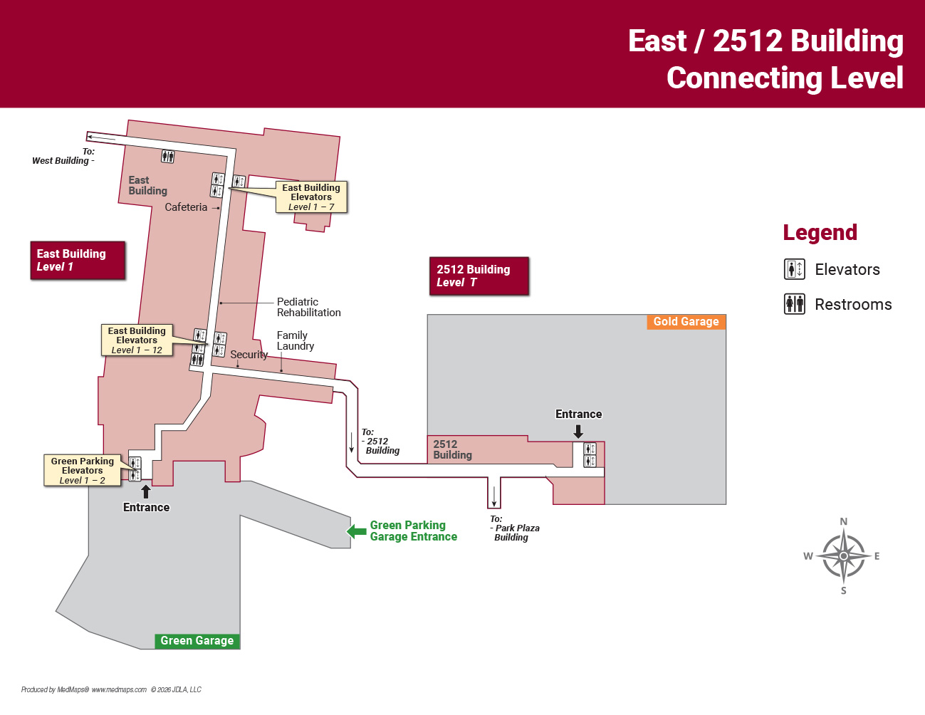 Connecting Level - East/2512 Building Floor Image