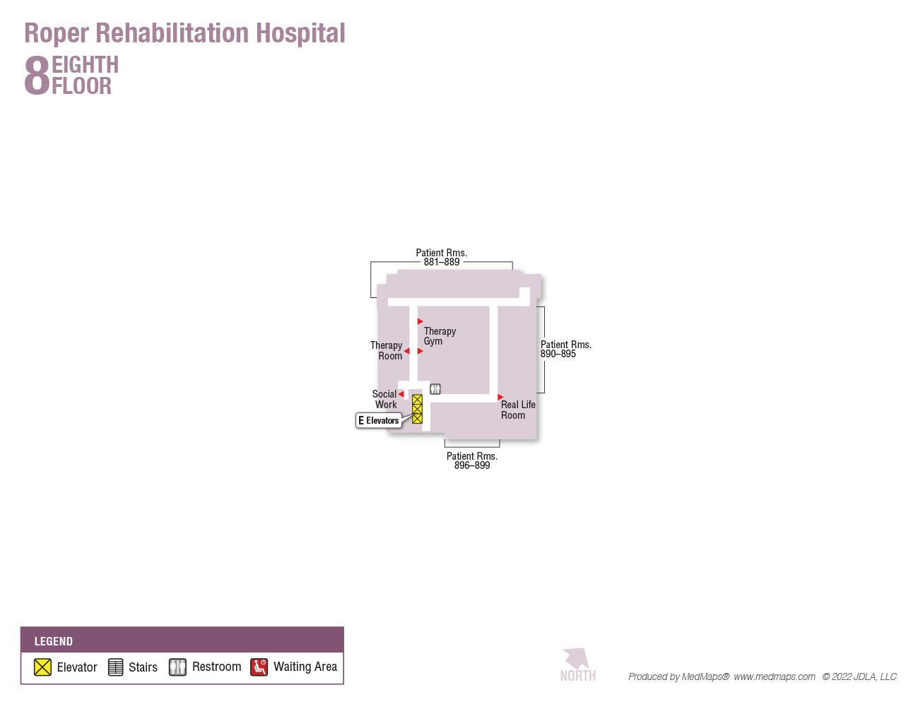 Eighth Floor Main Hospital  Floor Image