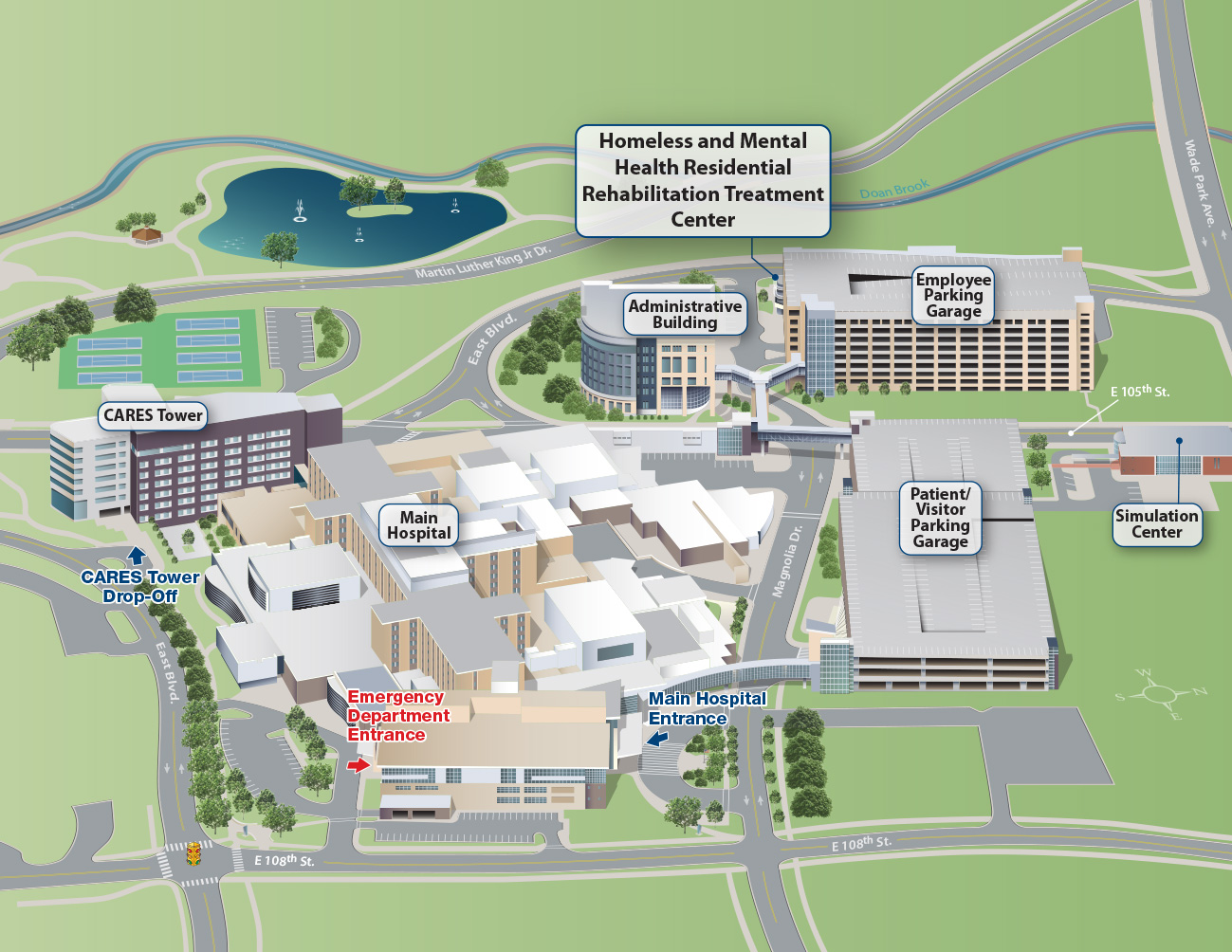 Cleveland Clinic Main Campus Map - United States Map